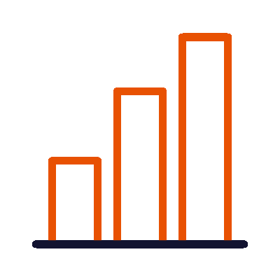 wired outline 153 bar chart hover pinch